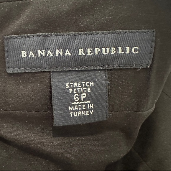 Banana Republic Y2K Retro Black Stretch Petite Cocktail Dress 6P - Picture 9 of 16